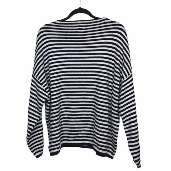 SundaysNYC 713 Oversized Stripe Sweater One Size - Picture 2 of 9